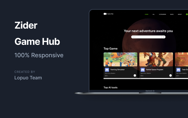 Zider Game Directory Hub